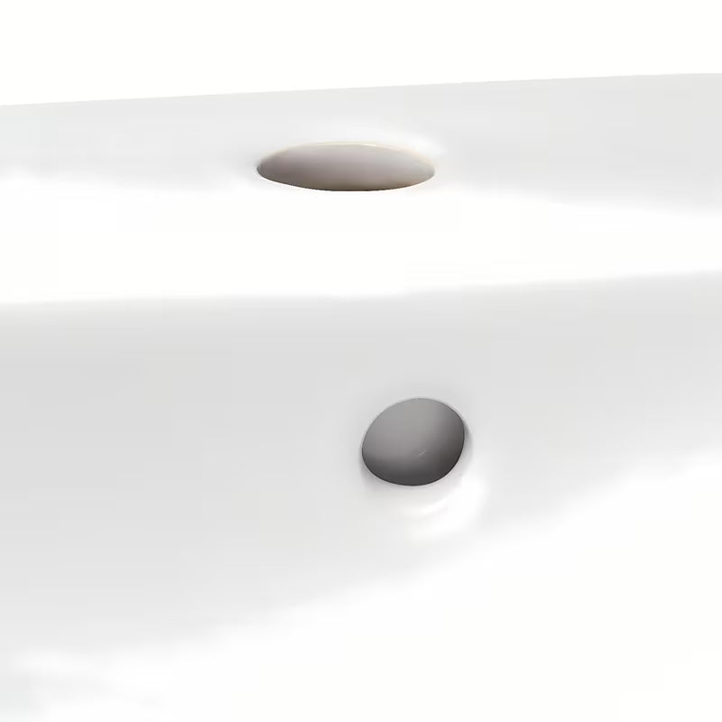 Keramički viseči umivalnik Roca Nexo bijeli s preljevom i otvorom pro za slavinu u sredini