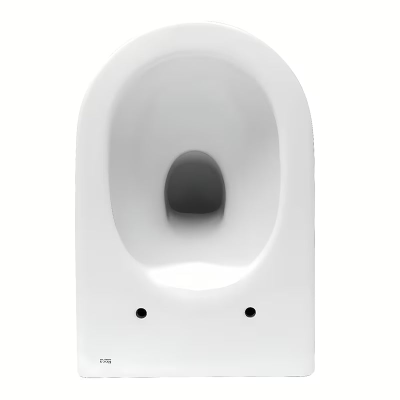 Bijeli viseča WC školjka Roca Nexo brez splakovalnega kroga sa skrivenim pričvršćenjem