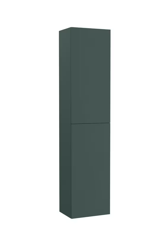 Viseča visoka kopalniška omarica Roca Ona 40x175x30 cm v mat zeleni barvi
