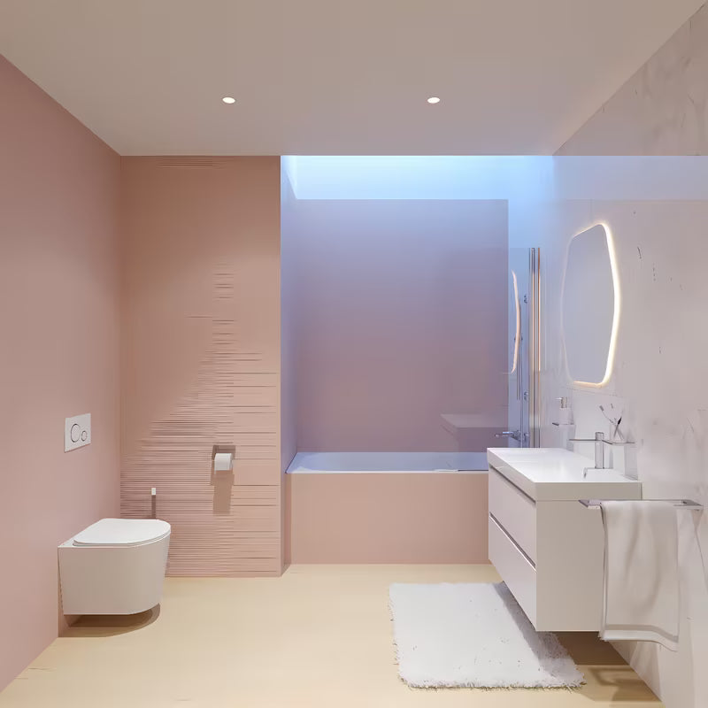 Viseča kopalniška omarica Roca Ona s keramičkim umivaonikom u mat bijeloj boji, 80x64,5x46 cm.