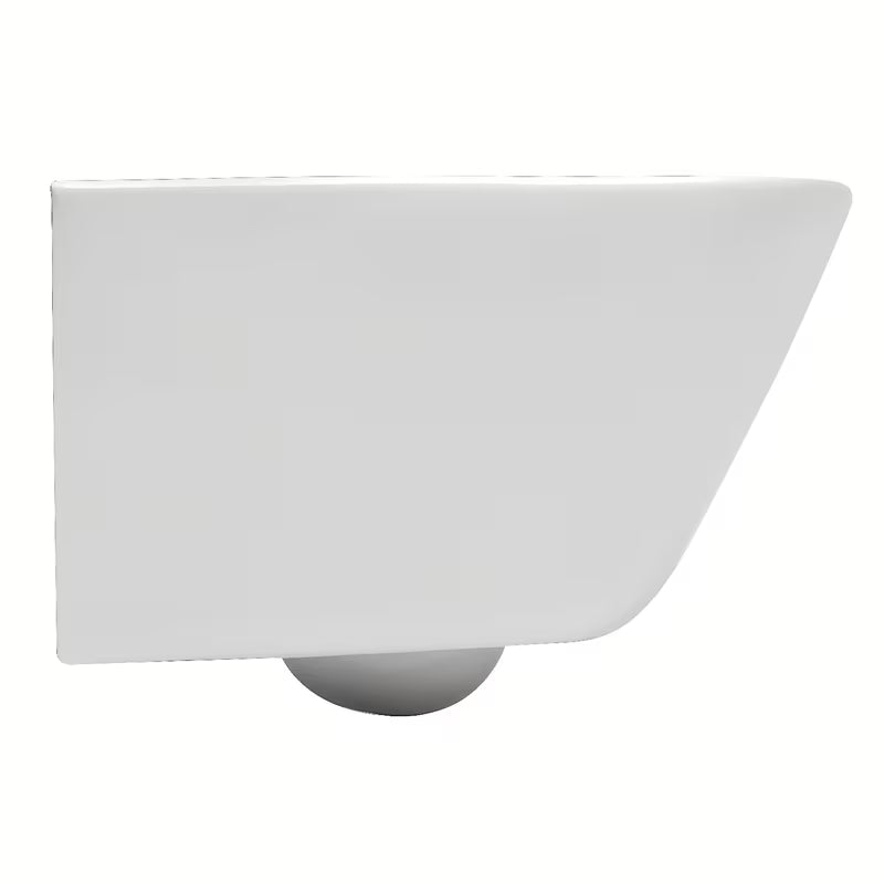 Bijeli viseča WC školjka Roca The Gap s Rimless izvedbom brez splakovalnega kroga i četvrtastim dizajnom