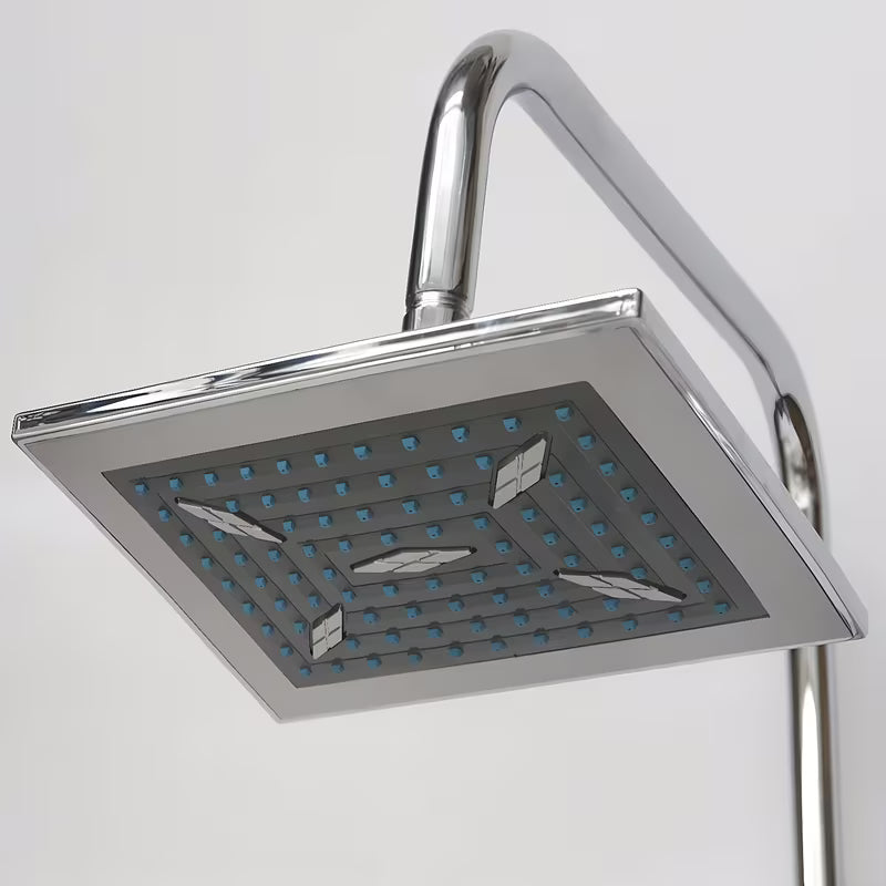 Tušni sistem Roth Florida Combi s jednoručnom slavinom u izvedbi chrome s ručnim i nadglavnim tušem.