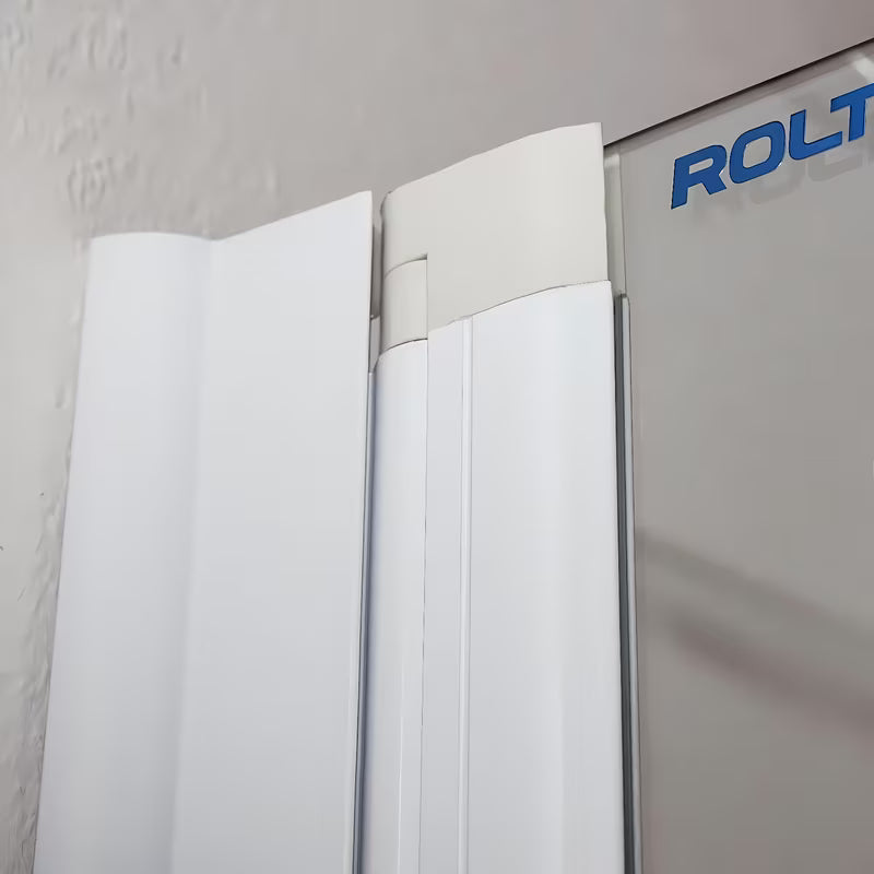 Roth Screen stena za kopalno kad 130x75 cm z belim profilom in obojestranskim odpiranjem