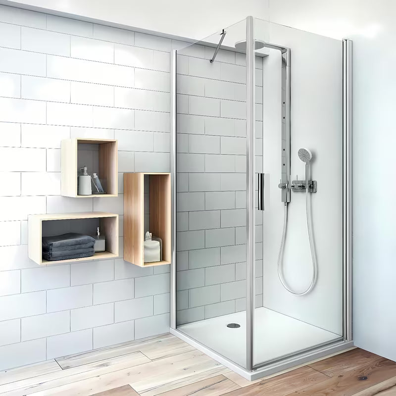 Bočna stena za tuš vrata Roth Tower Line 70 cm u sjajnom kromu s prozirnim staklom