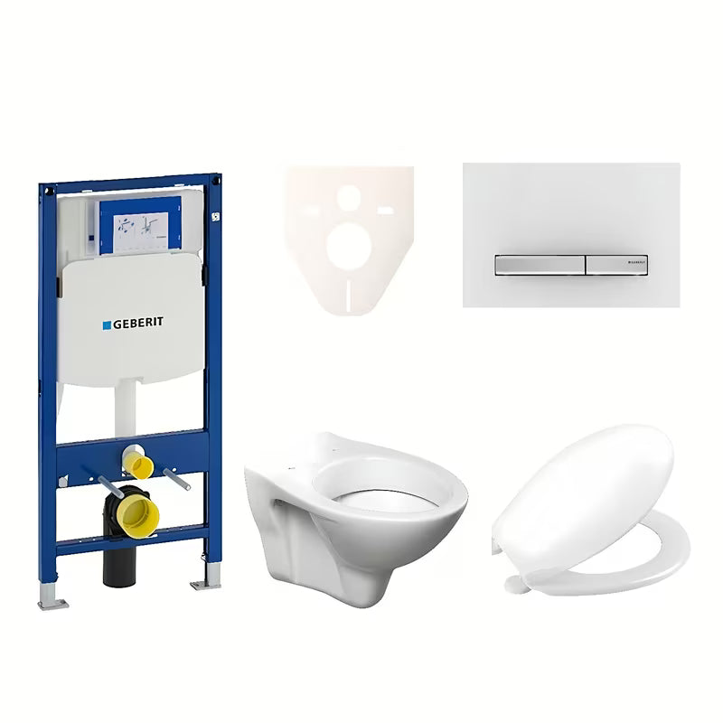 Viseči WC set S-Line Pro s modulom Geberit Duofix, tipkom Sigma 50 i sjedalom URBAN