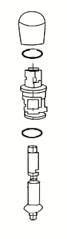 Zamjenski preklopnik S-Line pro za slavinu SL 242 pro za prebacivanje između kade i tuša