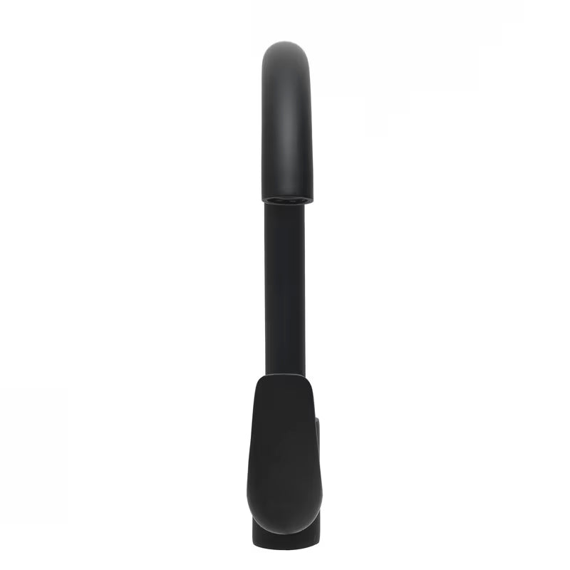 S-Line Pro enoročna stoječa armatura za pomivalno korito u crnoj mat izvedbi z vrtljivim izlivom.