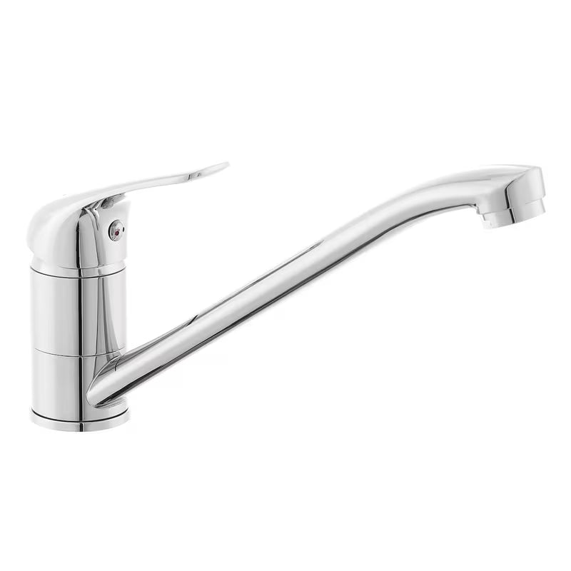 Kromirana enoročna stoječa armatura za pomivalno korito S-Line Pro z vrtljivim izlivom