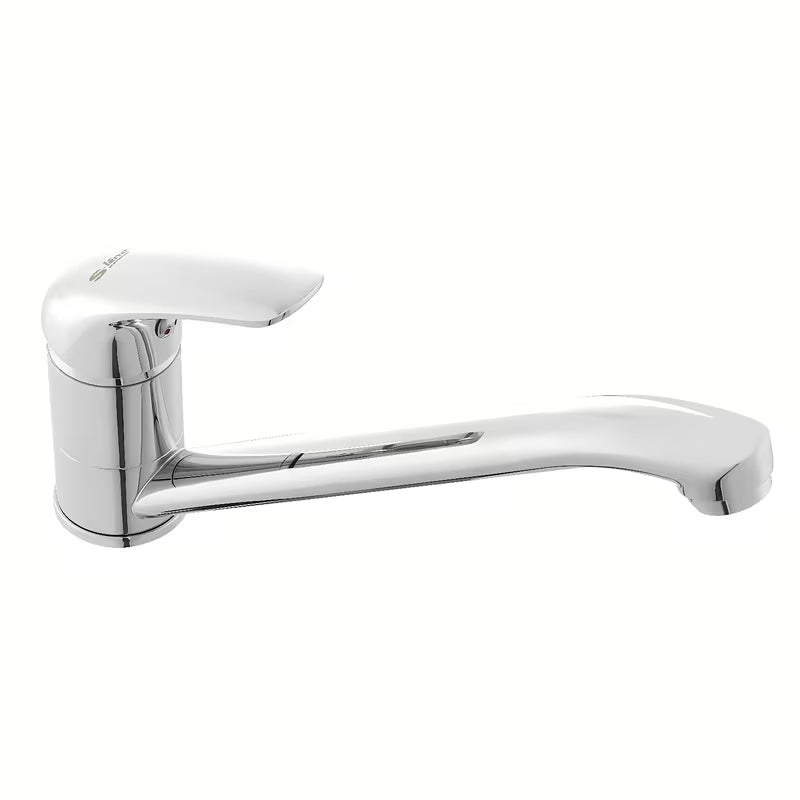 Kromirana enoročna stoječa armatura za pomivalno korito S-Line Pro z vrtljivim izlivom