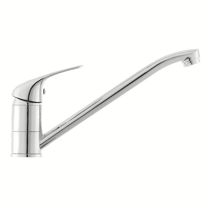 Kromirana enoročna stoječa armatura za pomivalno korito S-Line Pro z vrtljivim izlivom