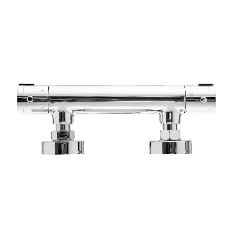 Termostatska armatura za tuš S-Line Pro u kromiranoj završnoj obradi pro sigurno i udobno tuširanje.