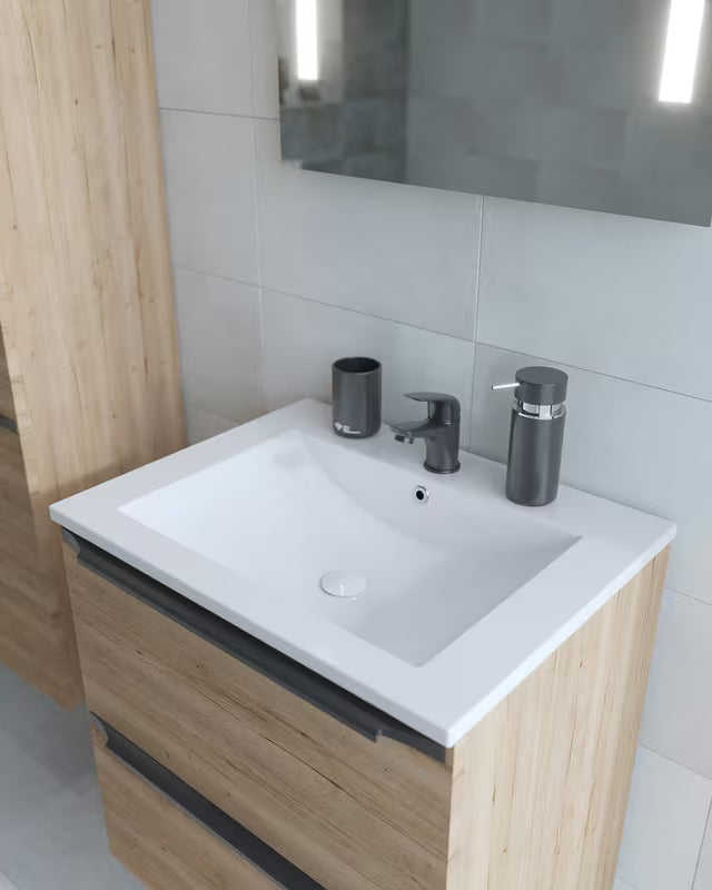 Crna mat armatura za umivalnik S-Line Pro modernog dizajna