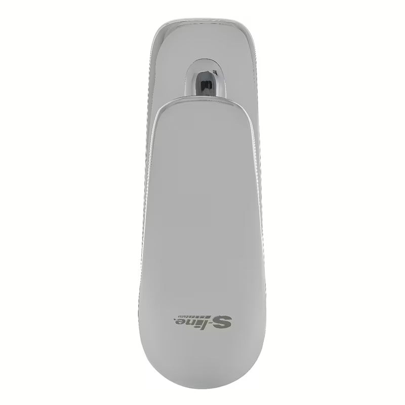 Kromirana enoročna stoječa armatura za umivalnik S-Line Pro brez odtoka zaobljenog dizajna.