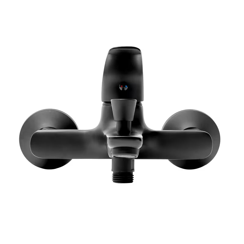 Enoročna stenska armatura za kad S-Line Pro u mat crnoj boji brez tuš seta.