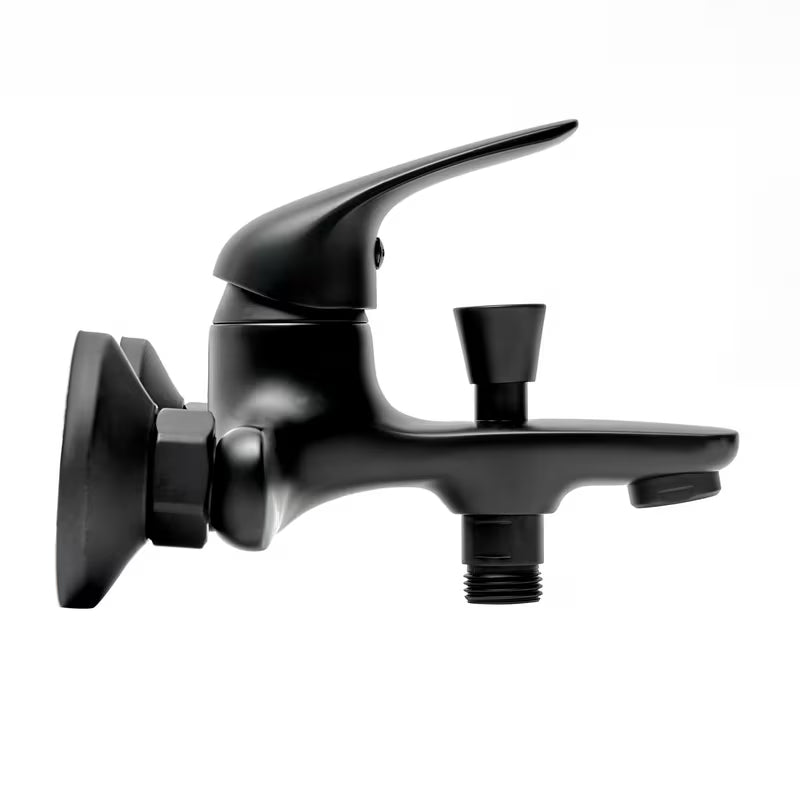 Enoročna stenska armatura za kad S-Line Pro u mat crnoj boji brez tuš seta.