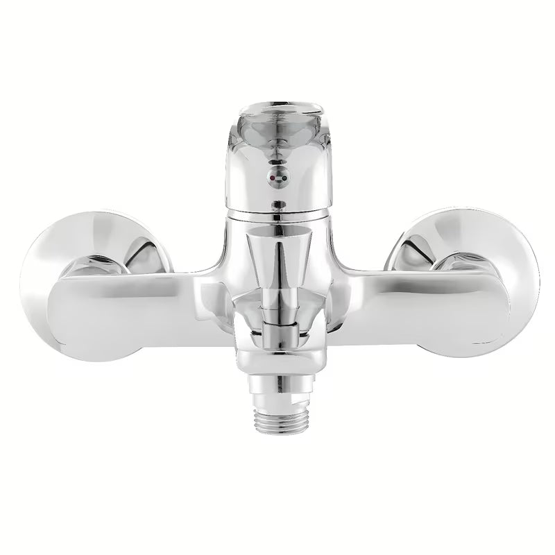 Enoročna stenska armatura za kad S-Line Pro u krom izvedbi sa zaobljenim dizajnom