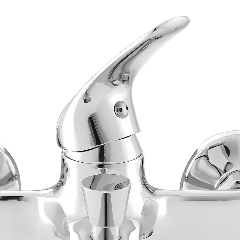 Enoročna stenska armatura za kad S-Line Pro u krom izvedbi sa zaobljenim dizajnom