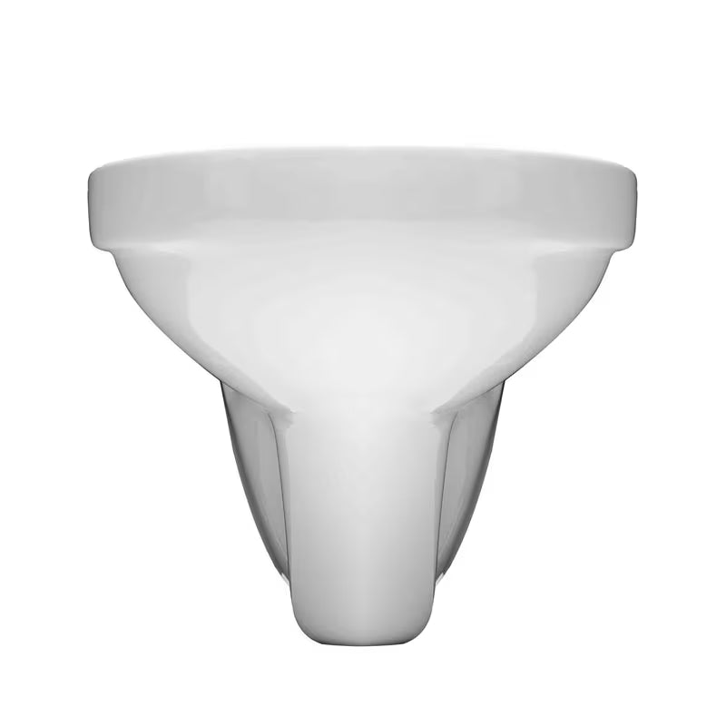 Bijeli viseča WC školjka SIKO S-Line Pro brez splakovalnega kroga s vodoravnim odvodom.