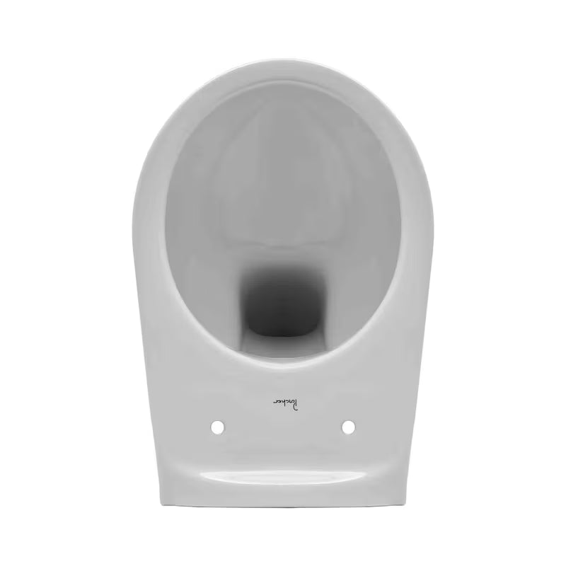 Bijeli viseča WC školjka SIKO S-Line Pro brez splakovalnega kroga s vodoravnim odvodom.