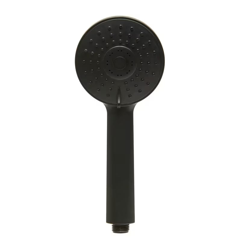 Ručni tuš ročka S-Line Pro u mat crnoj izvedbi s okruglim dizajnom i tri vrste mlaza