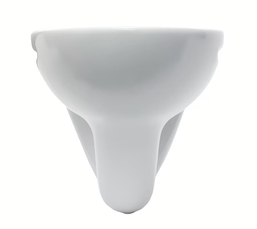 Bijeli viseča WC školjka S-Line Pro od sjajne keramike sa stražnjim odvodom