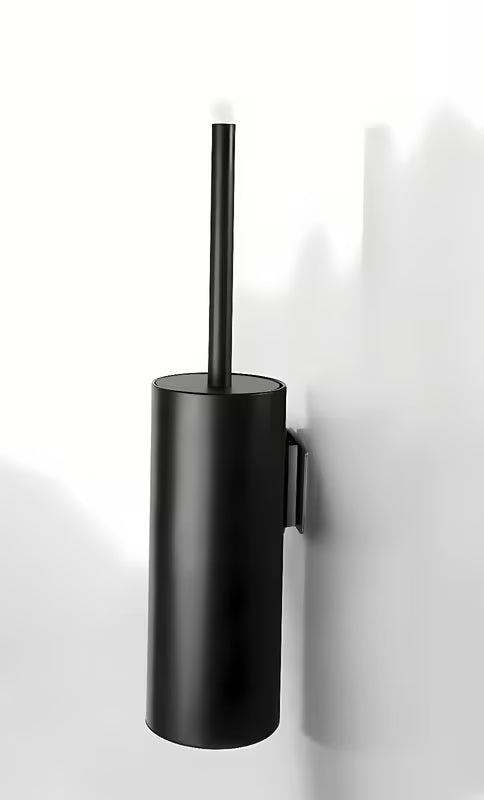 Crna WC ščetka Sanela s mogućnošću montaže lijepljenjem ili bušenjem