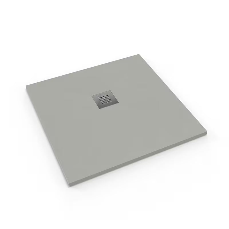 Kvadratna tuš kad SAT Alek 90x90 cm iz litega marmorja v barvi gris
