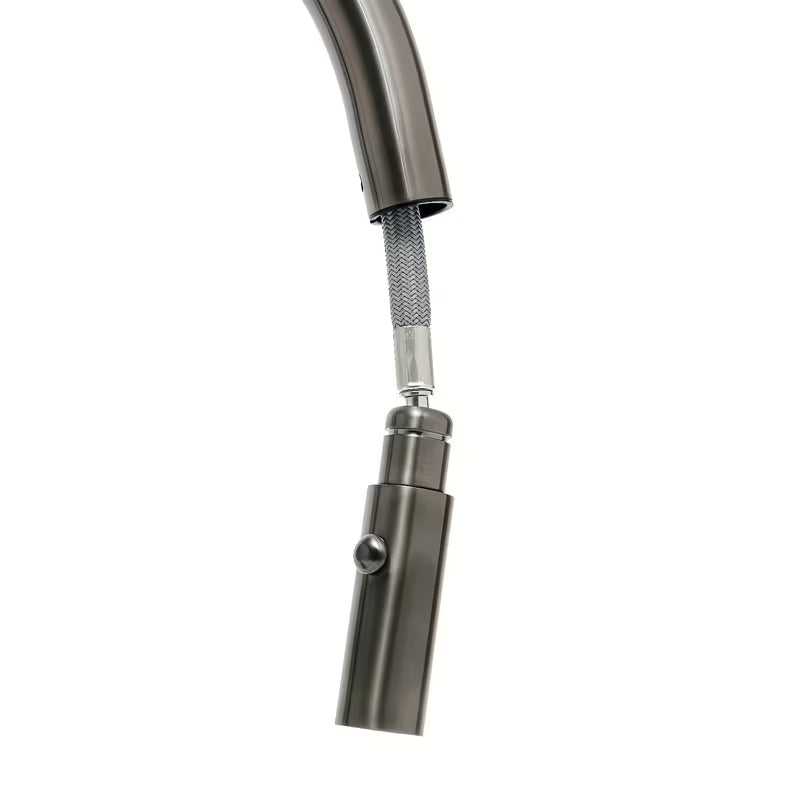 Armatura za Pomivalno Korito SAT Aurum z izvlečno prho v brušeni gun metal izvedbi
