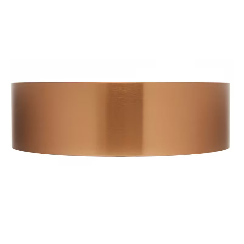 Okrugli umivalnik na ploščo SAT Aurum 38 cm u brušenoj rose gold boji s tankim stijenkama