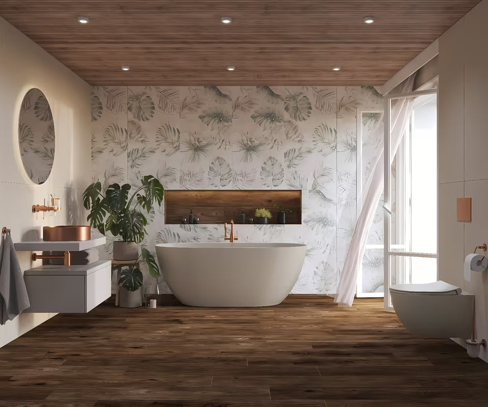 Okrugli umivalnik na ploščo SAT Aurum 38 cm u brušenoj rose gold boji s tankim stijenkama