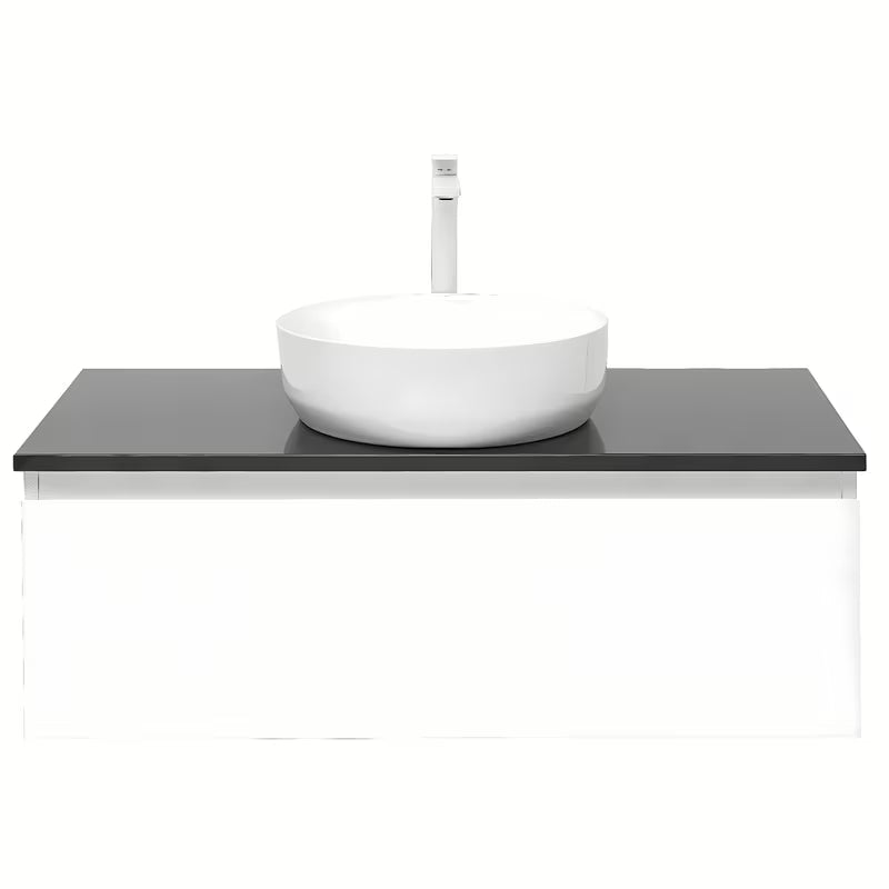 Bela viseča kopalniška omarica SAT B-Way 1 s pokrivno ploščo, 99x45x30 cm