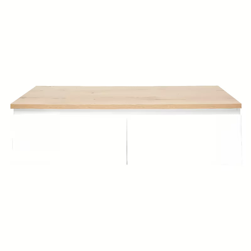 Viseča kopalniška omarica SAT B-Way 1 s pokrivno ploščo v beli sijajni izvedbi, 119x30x45 cm