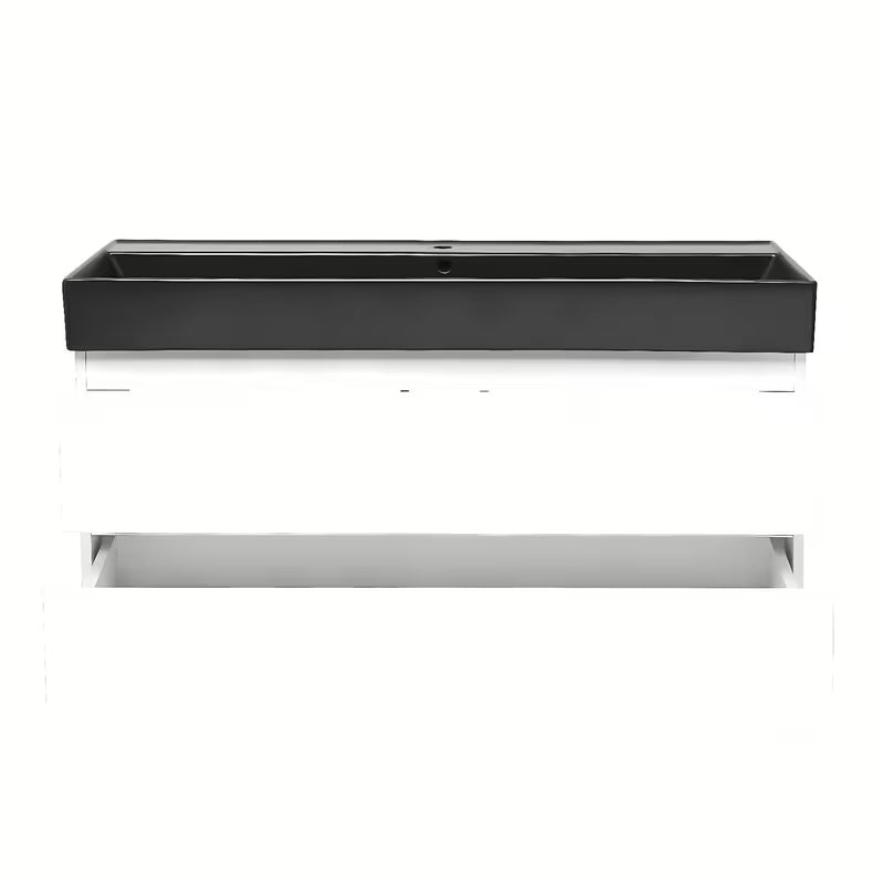 Viseča kopalniška omarica z umivalnikom SAT B-Way 1 v sijajni beli barvi 99x50x45 cm