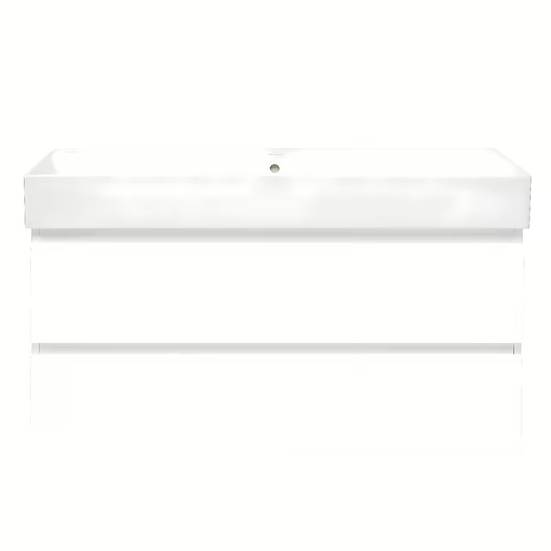 Viseča kopalniška omarica s keramičkim umivaonikom SAT B-Way 1 u sjajnoj bijeloj boji