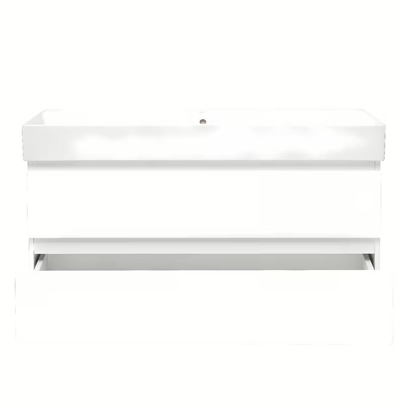 Viseča kopalniška omarica s keramičkim umivaonikom SAT B-Way 1 u sjajnoj bijeloj boji