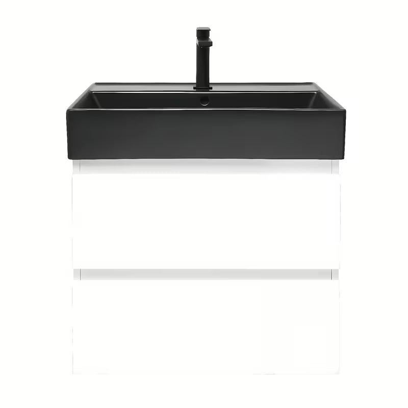 Viseča kopalniška omarica z umivalnikom SAT B-Way 1 u bijelom sjaju