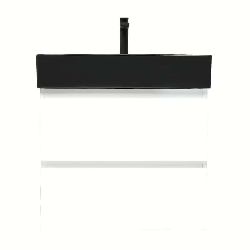 Viseča kopalniška omarica z umivalnikom SAT B-Way 1 u bijelom sjaju