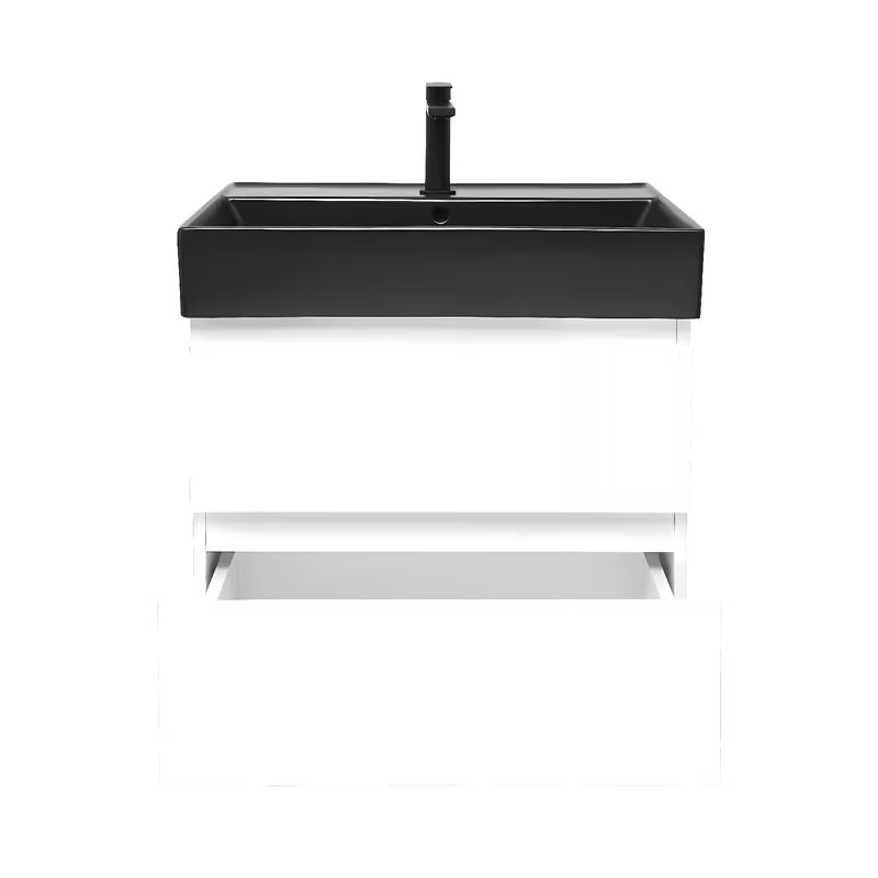 Viseča kopalniška omarica z umivalnikom SAT B-Way 1 u bijelom sjaju