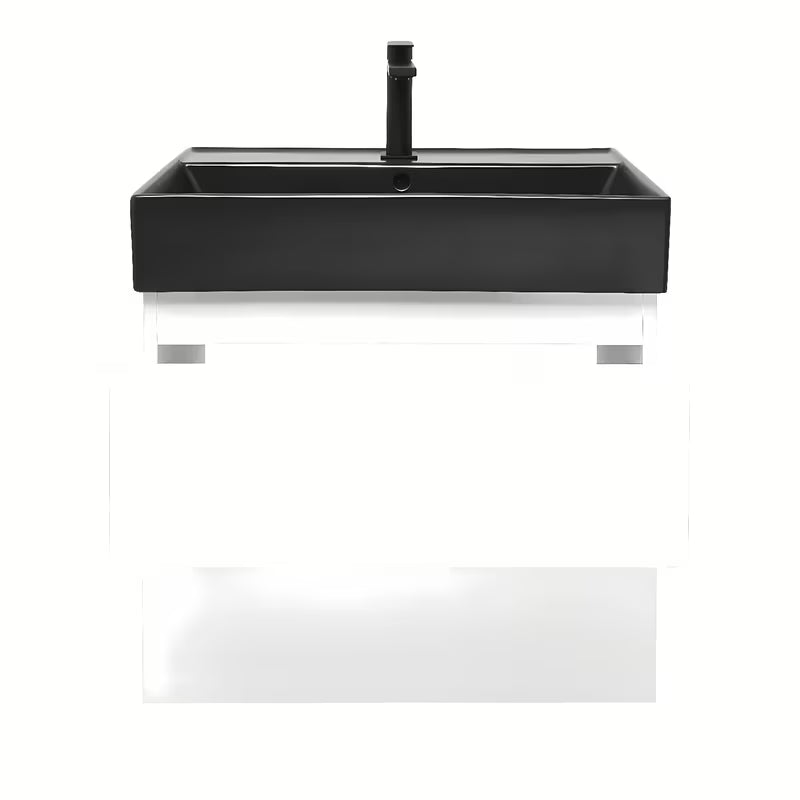 Viseča kopalniška omarica z umivalnikom SAT B-Way 1 u bijelom sjaju