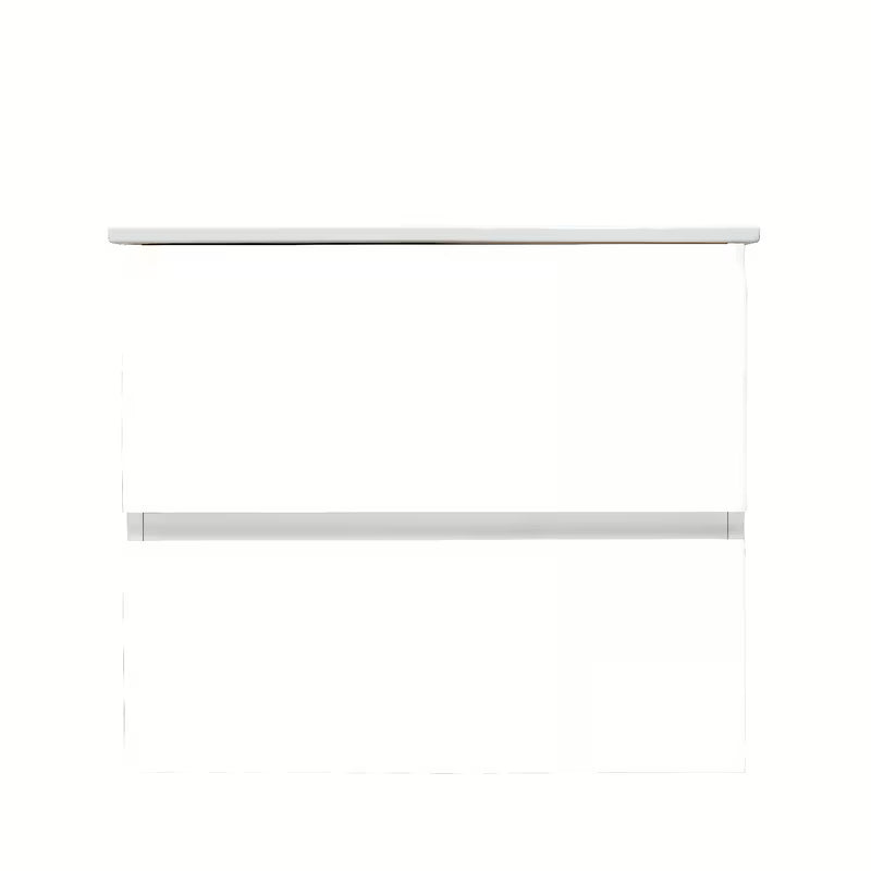 Viseča kopalniška omarica s keramičkim umivaonikom SAT B-Way 1 u sjajno bijeloj boji s dvije ladice