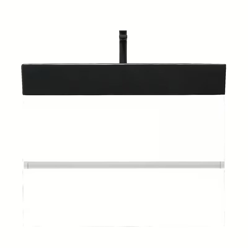 Viseča kopalniška omarica s keramičkim umivaonikom SAT B-Way 1 u sjajno bijeloj boji