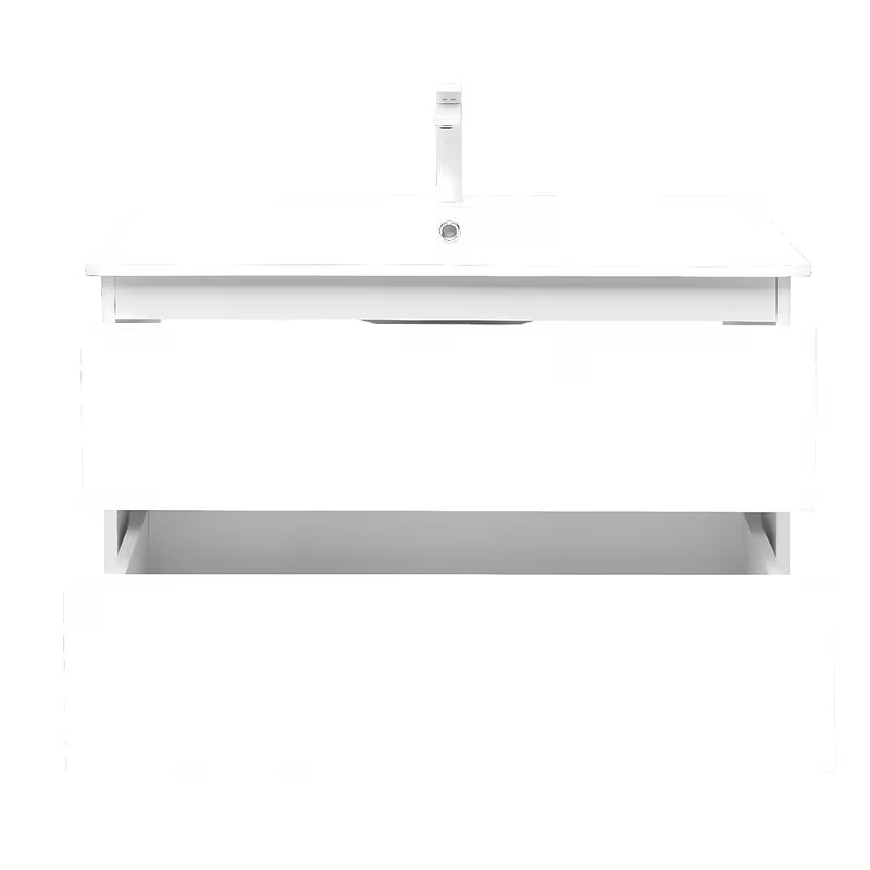 Viseča kopalniška omarica z umivalnikom SAT B-Way 1 u sjajnoj bijeloj boji