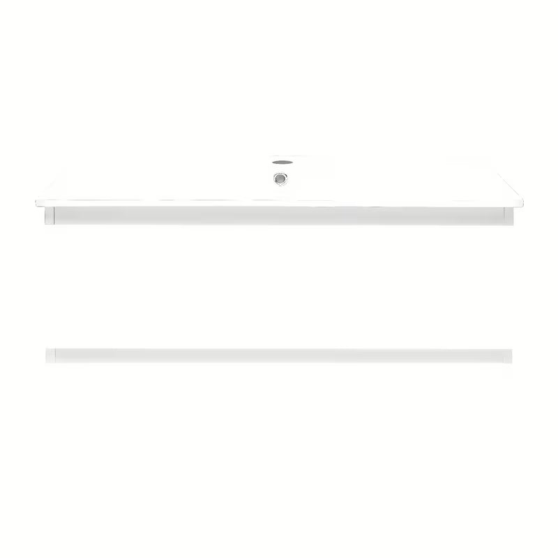 Viseča kopalniška omarica z umivalnikom SAT B-Way 1 u bijelom sjaju s dvije ladice