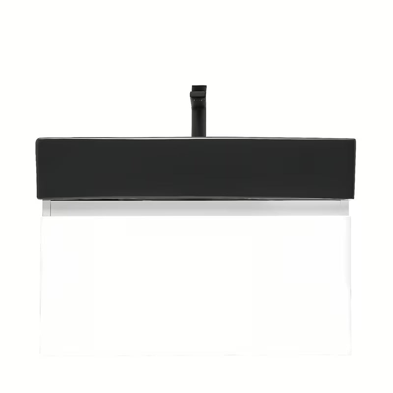 Viseča kopalniška omarica s keramičkim umivaonikom SAT B-Way u sjajnoj bijeloj boji 59x45x30 cm