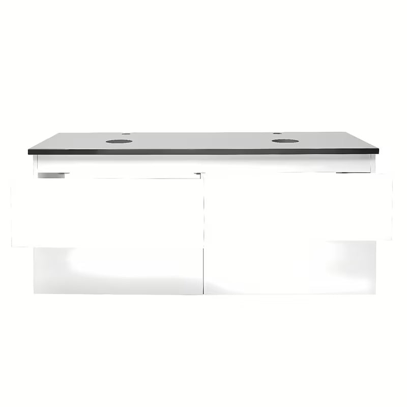 Viseča kopalniška omarica SAT B-Way u bijeloj boji sa sjajnom završnom obradom s pokrivno ploščo