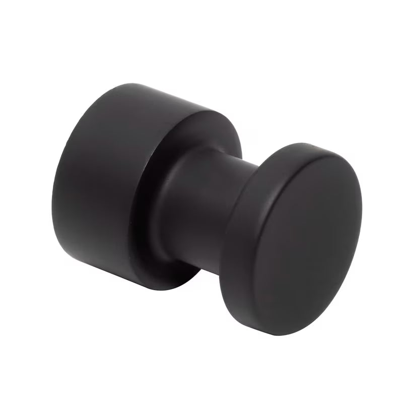 Crni stenski kavelj SAT B-Way R za kupaonicu pro ručnike i ogrtače