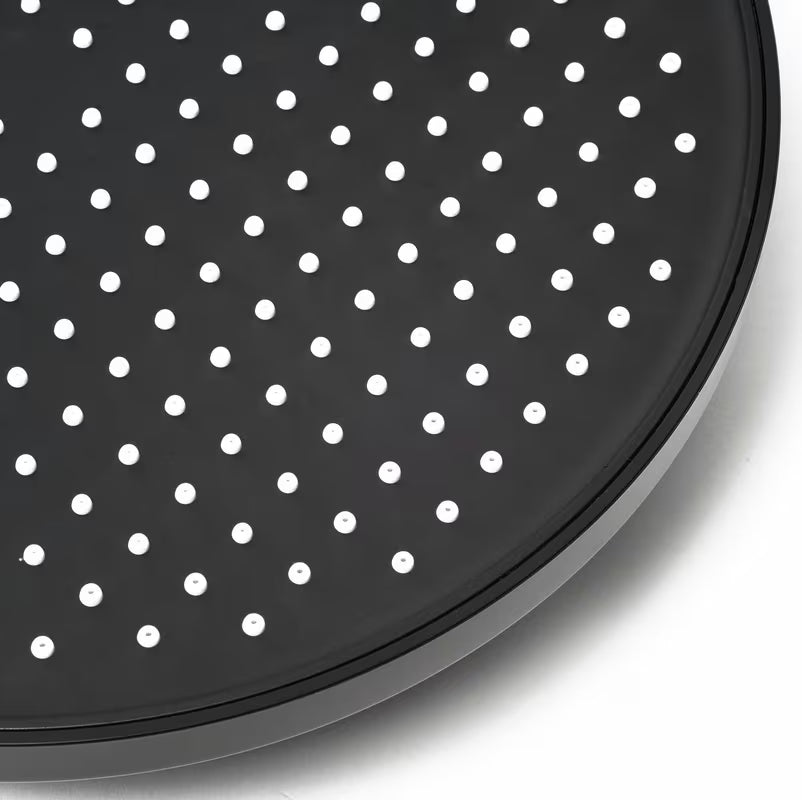 Nadglavna prha SAT B-Way v črni mat izvedbi s premerom 25,4 cm