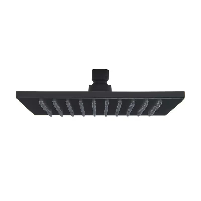Kvadratna nadglavna prha SAT B-Way 20x20 cm v mat črni barvi s kovinsko izvedbo