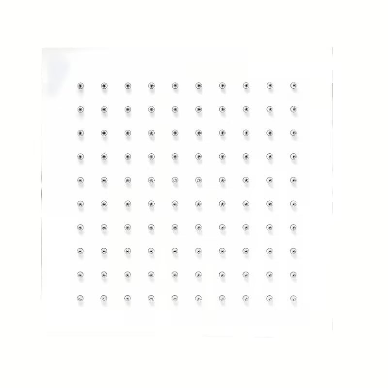 Bela mat nadglavna prha SAT B-Way, kvadratna 200 x 200 mm z enim curkom prhe.