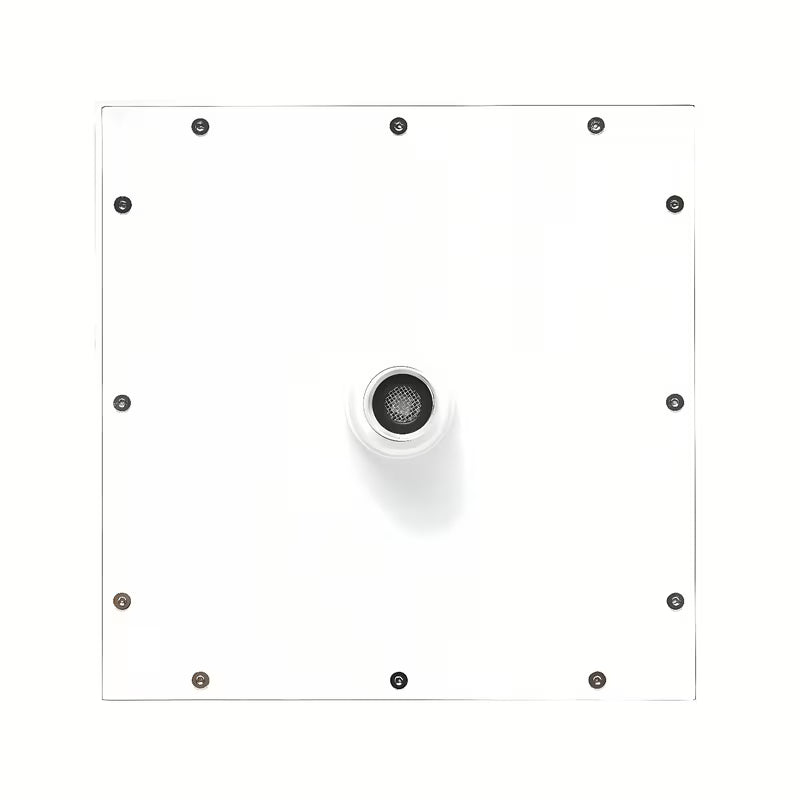 Bela mat nadglavna prha SAT B-Way, kvadratna 200 x 200 mm z enim curkom prhe.